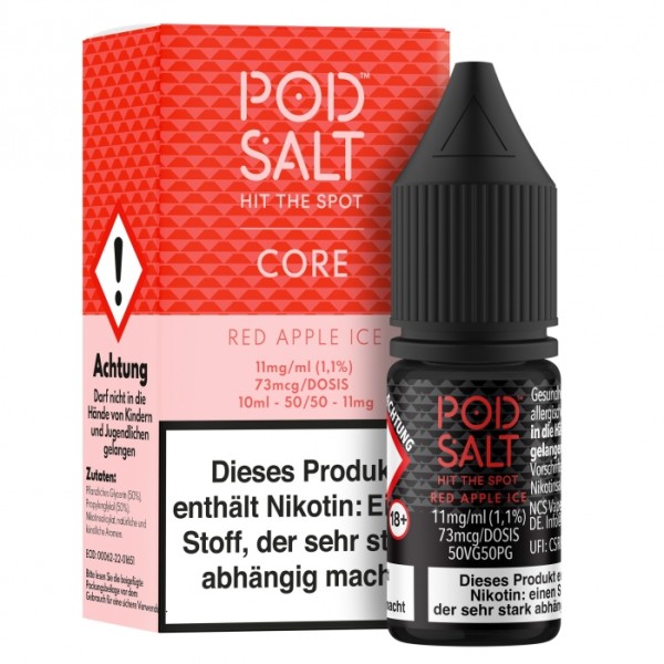 Pod Salt Red Apple Ice 11mg Nikotin Salz (mit Steuerbanderole)