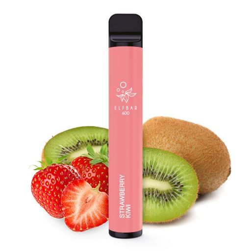 ELFBAR 600 Strawberry Kiwi 0mg / Nikotinfrei (mit Steuerbanderole)