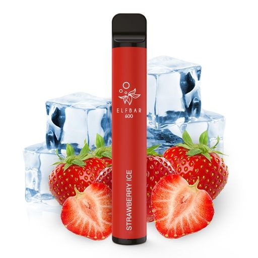 ELFBAR 600 Strawberry Ice 0mg / Nikotinfrei (mit Steuerbanderole)