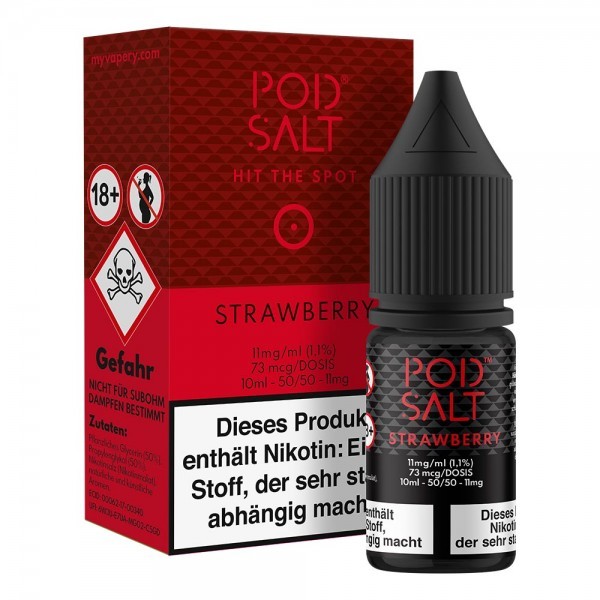 Pod Salt Strawberry 11mg Nikotin Salz (mit Steuerbanderole)