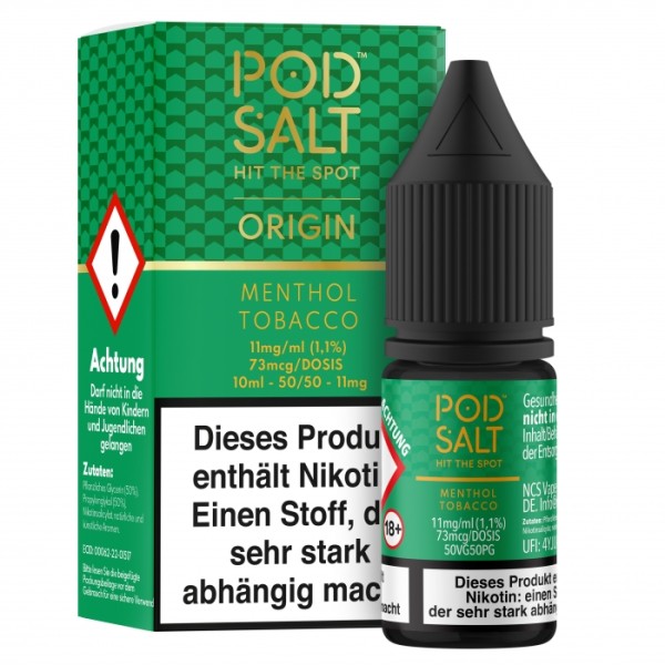 Pod Salt Menthol Tobacco 11mg Nikotin Salz (mit Steuerbanderole)
