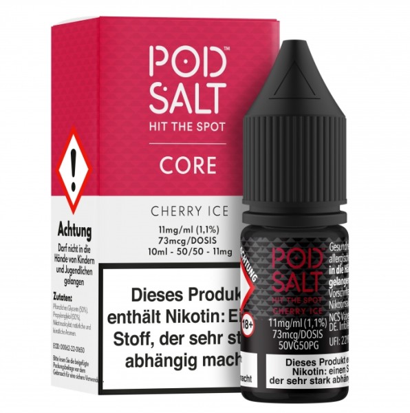 Pod Salt Cherry Ice 11mg Nikotin Salz (mit Steuerbanderole)