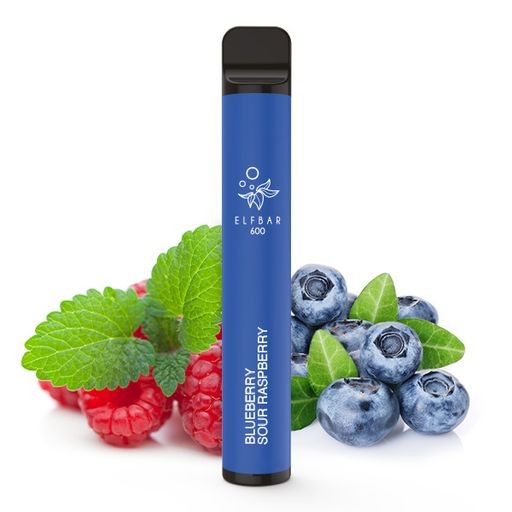 ELFBAR 600 Blueberry Sour Raspberry 0mg / Nikotinfrei (mit Steuerbanderole)