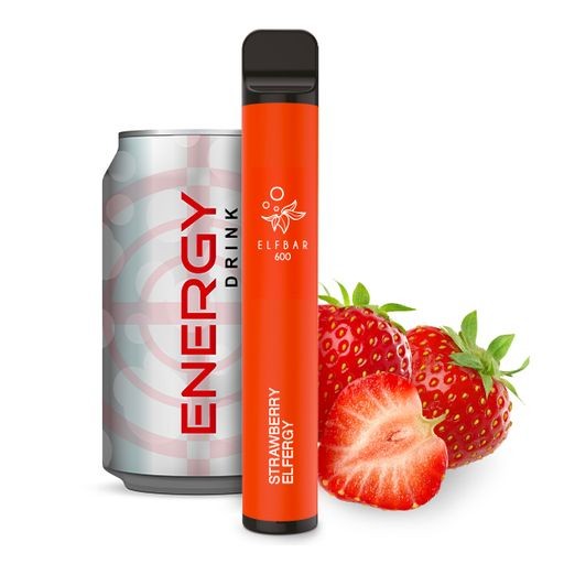 ELFBAR 600 Strawberry Elfergy 0mg / Nikotinfrei (mit Steuerbanderole)