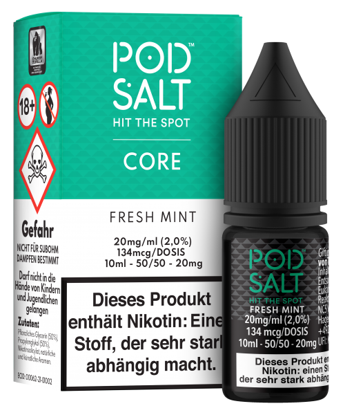 Pod Salt Core Fresh Mint 11mg Nikotin Salz (mit Steuerbanderole)