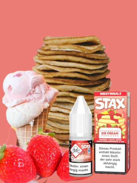 Strapped STAX Strawberry Ice Cream Pancakes (mit Steuerbanderole)