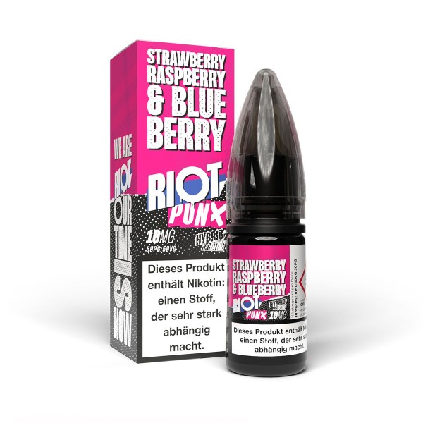 Riot Salt Punx NS Strawberry Blueberry Raspberry 10mg (mit Steuerbanderole)