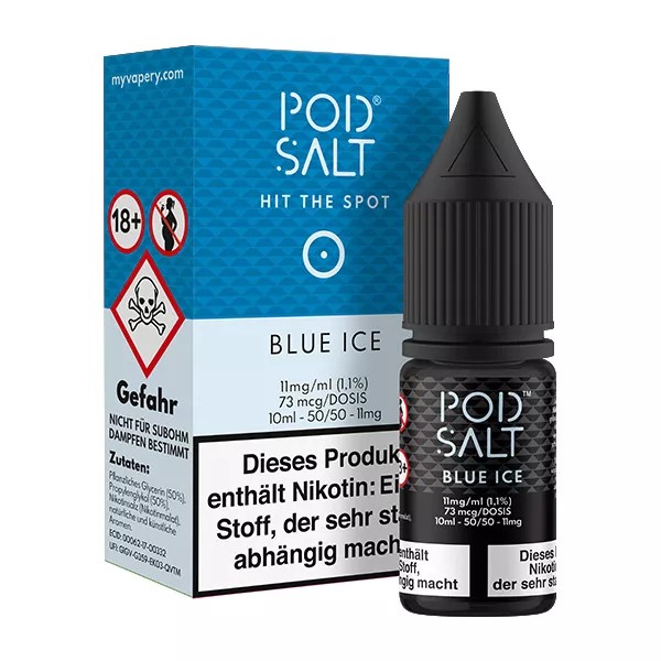Pod Salt Blue Ice 11mg Nikotin Salz (mit Steuerbanderole)