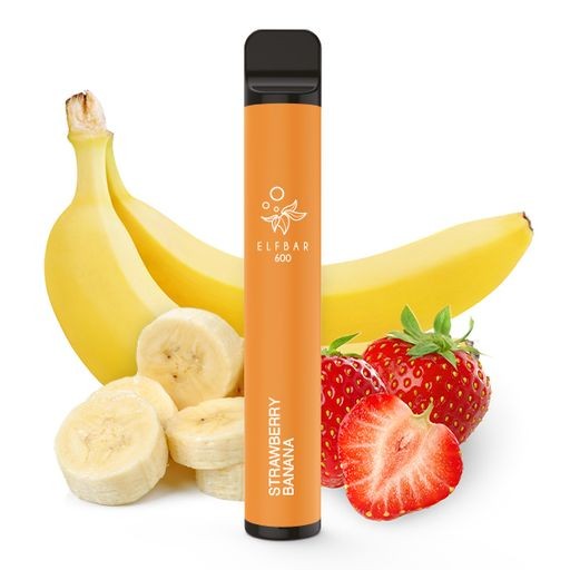 ELFBAR 600 Strawberry Banana 0mg / Nikotinfrei (mit Steuerbanderole)