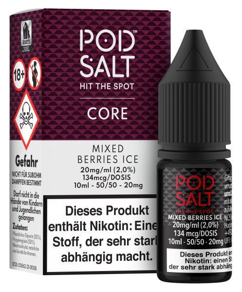 Pod Salt Core Mixed Berries Ice 11mg Nikotin Salz (mit Steuerbanderole)